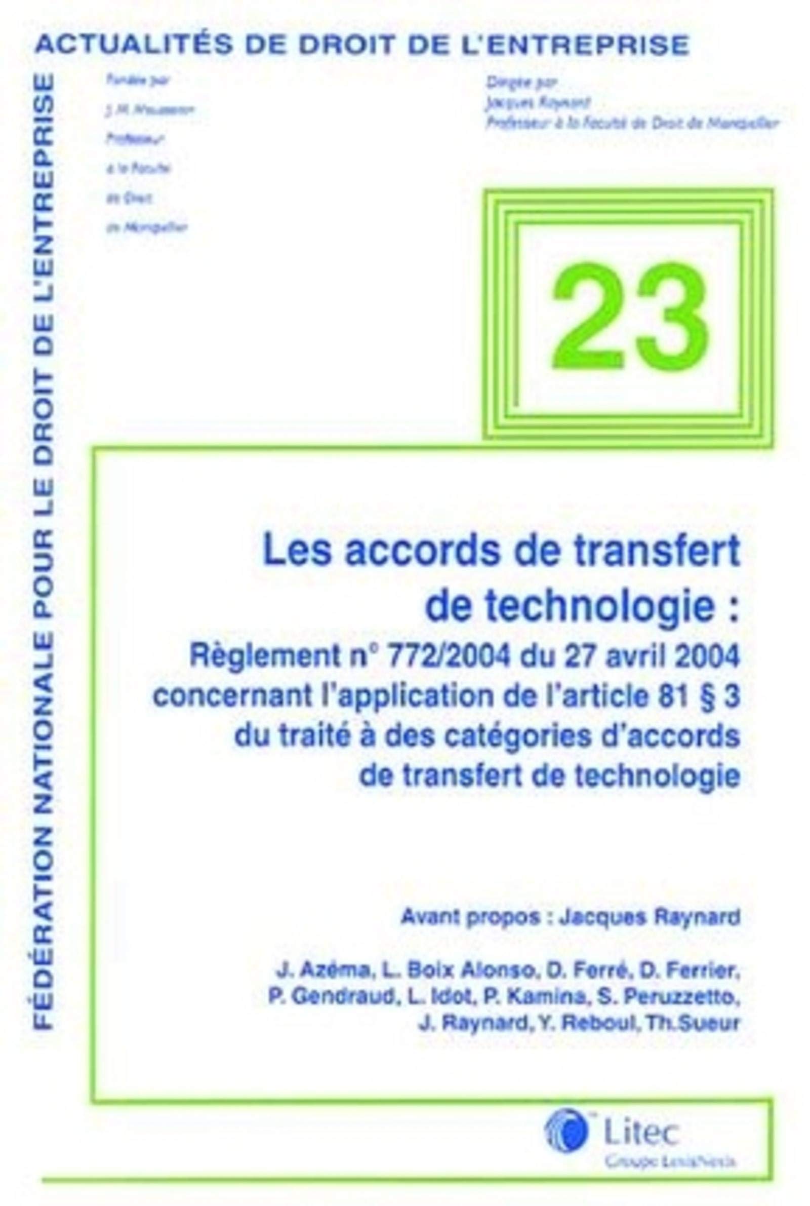 les accords de transfert de technologie,Used