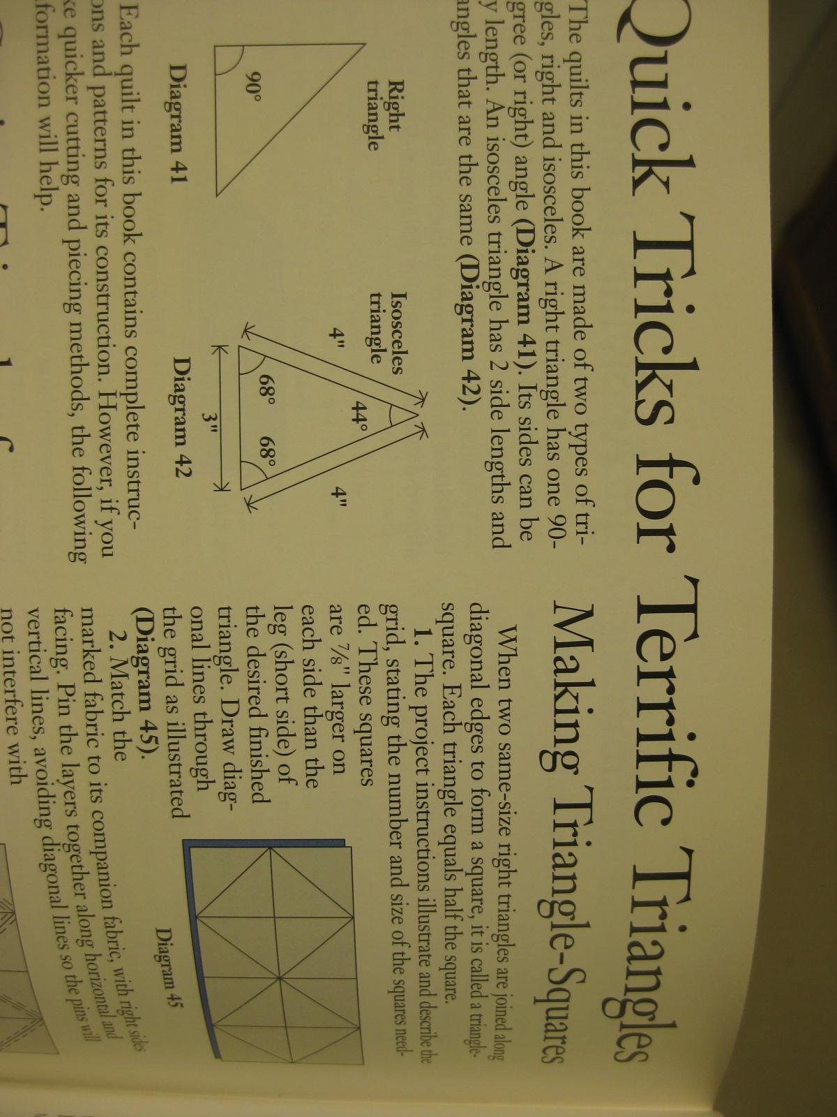 Quick Triangle Quilts (Quilts Made Easy),Used