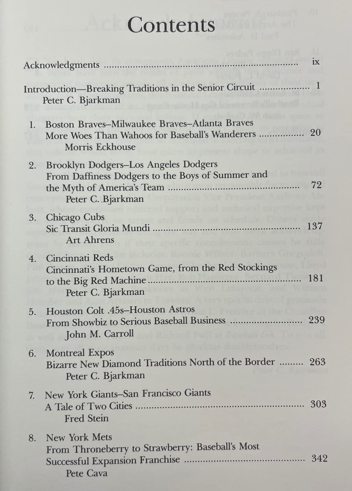 Encyclopedia of Major League Baseball Team Histories: The National League (Baseball and American Society),Used