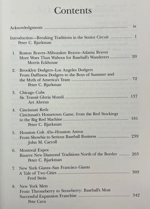 Encyclopedia of Major League Baseball Team Histories: The National League (Baseball and American Society),Used