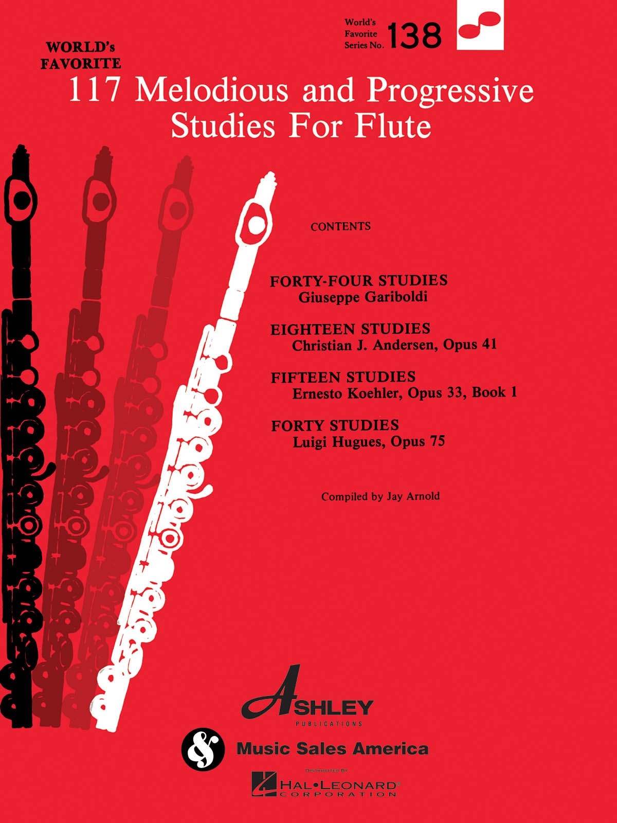 117 Melodious And Progressive Studies For Flute: World'S Favorite Series #138 (World'S Favorite, 138),Used