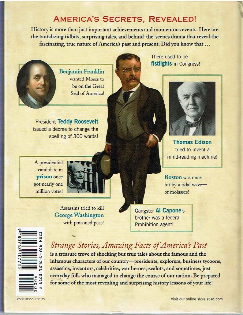 Strange Stories, Amazing Facts Of America'S Past,New