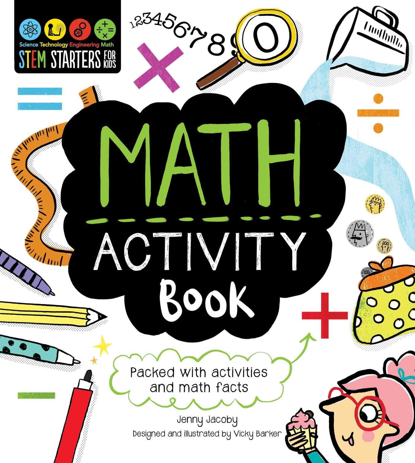 STEM Starters for Kids Math Activity Book: Packed with Activities and Math Facts,Used