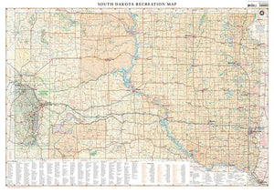 South Dakota Recreation Map (Benchmark Maps),Used