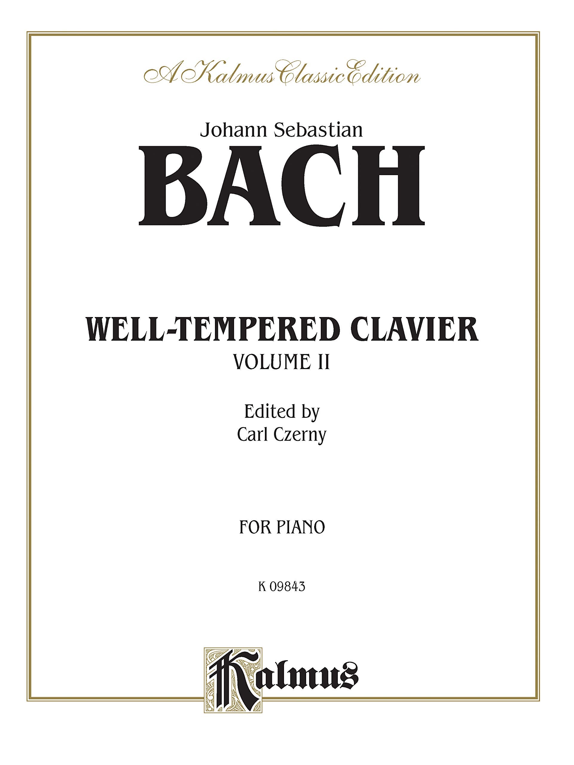 The WellTempered Clavier, Vol 2 (Kalmus Edition, Vol 2),Used