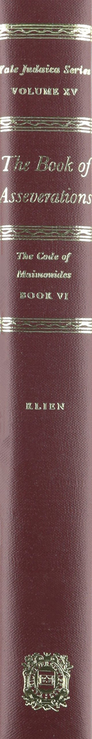 The Code of Maimonides, 6: The Book of Asservations,Used