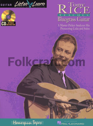 Tony Rice Teaches Bluegrass Guitar Book/Online Audio,Used
