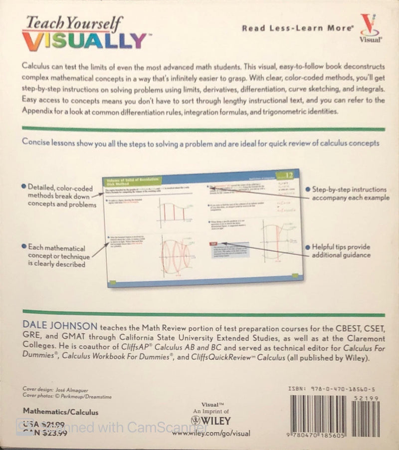 Teach Yourself Visually Calculus (Teach Yourself Visually Consumer),Used