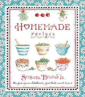 New Seasons Hardcover Deluxe Recipe Binder Blue Daisy Susan Branch,Used
