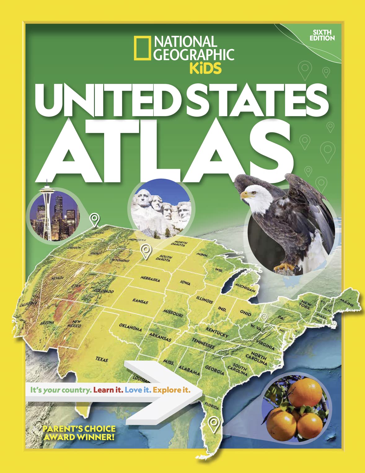 National Geographic Kids U.S. Atlas 2020, 6Th Edition,New
