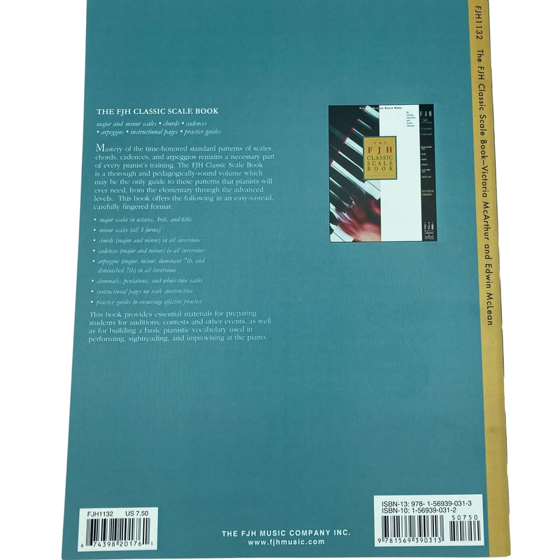 The FJH Classic Scale Book: Major and Minor Scales, Chords, Cadences, and Arpeggios with Instructional Material and Practice Gui,Used