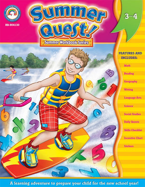 Summer Quest, Grades 3  4,Used