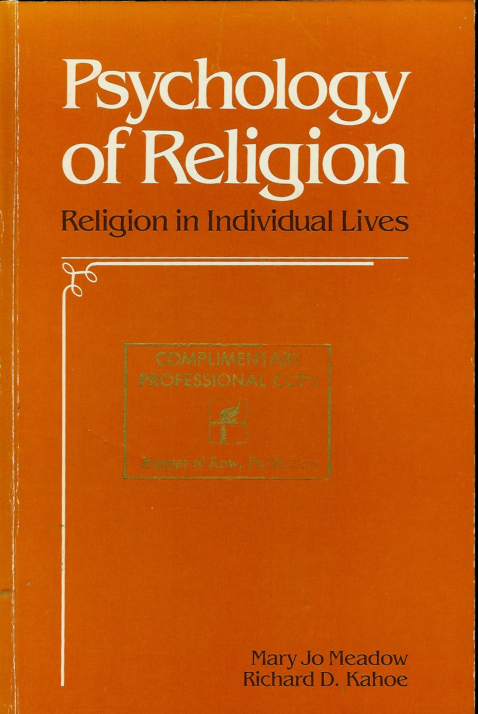 Psychology of Religion,Used