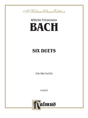 Six Duets for Two Flutes (Kalmus Edition),Used