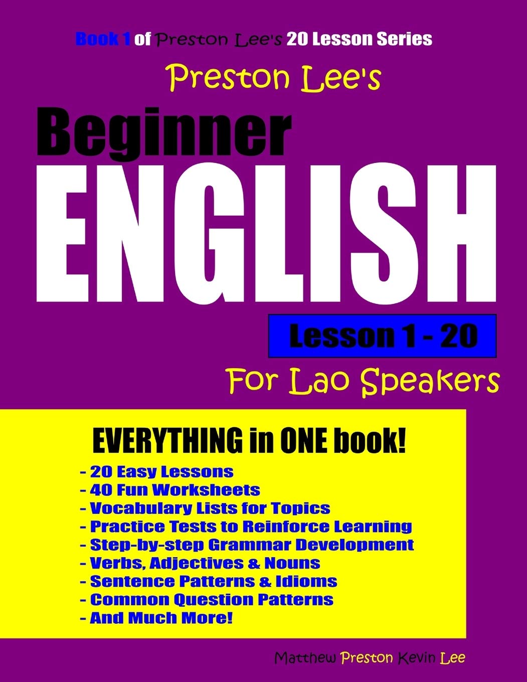 Preston Lee's Beginner English Lesson 1  20 For Lao Speakers (Preston Lee's English For Lao Speakers),Used