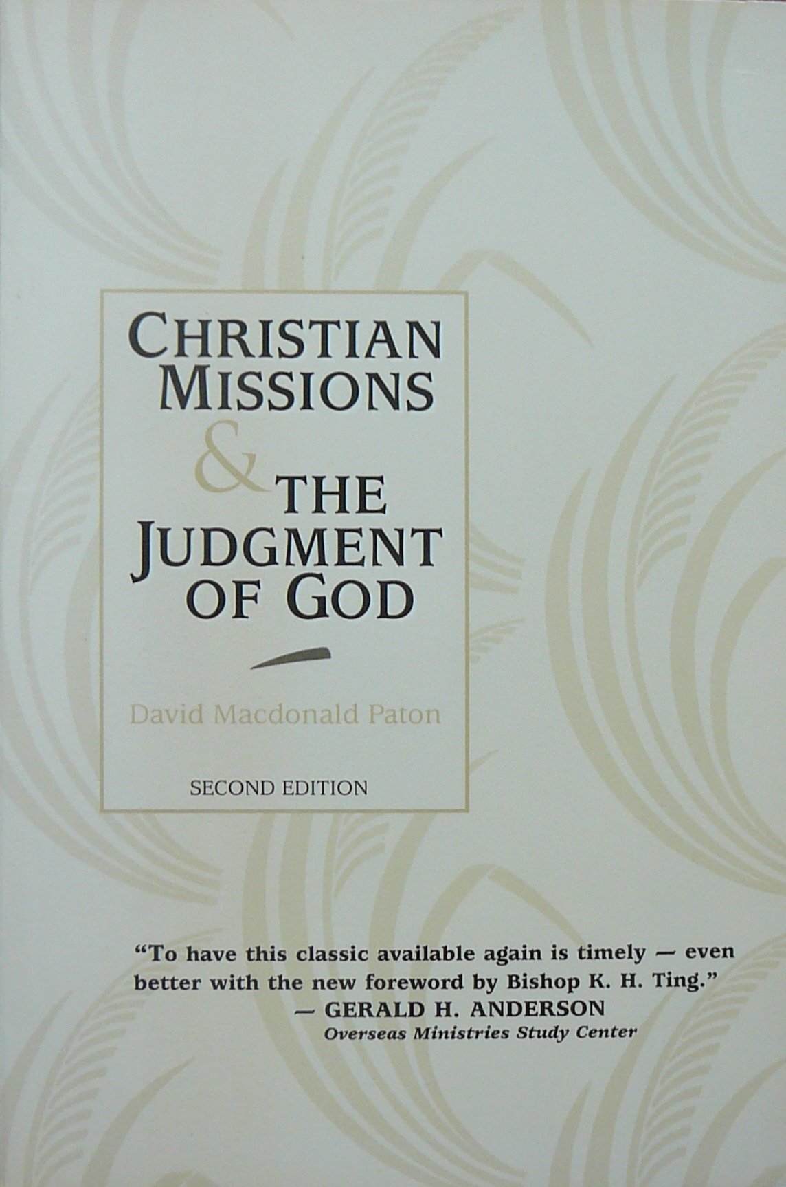 Christian Missions and the Judgment of God,Used