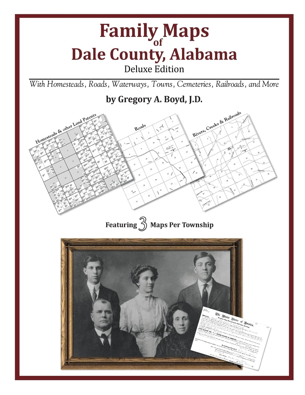 Family Maps of Dale County, Alabama, Deluxe Edition,Used