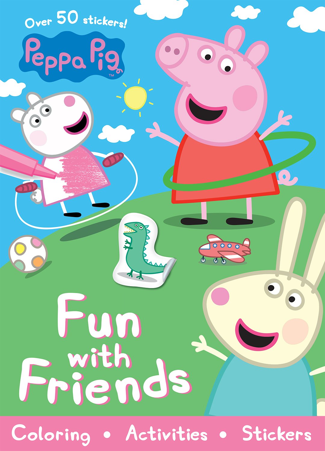 Peppa Pig Fun with Friends (Sticker Scenes & Coloring Book),Used