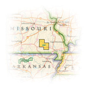 Ozark National Scenic Riverways Map (National Geographic Trails Illustrated Map, 260),Used