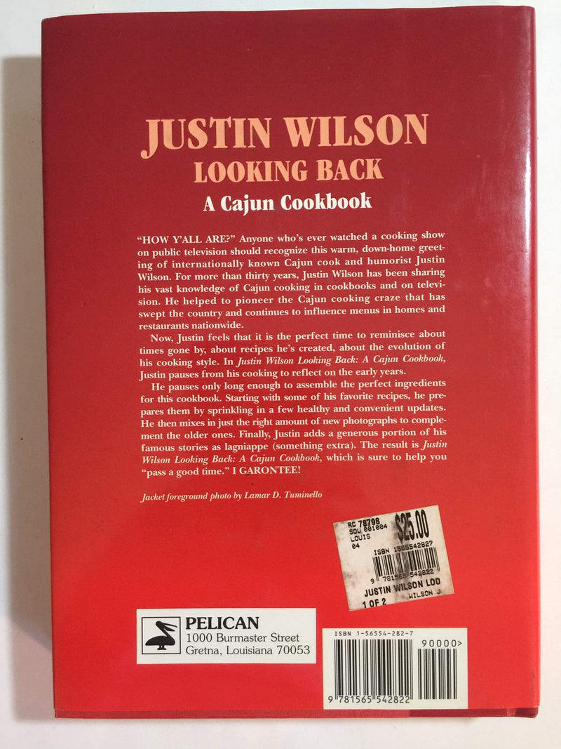 Justin Wilson Looking Back: A Cajun Cookbook,New