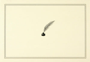 Quill Pen and Ink Note Cards (Stationery, Boxed Cards),Used