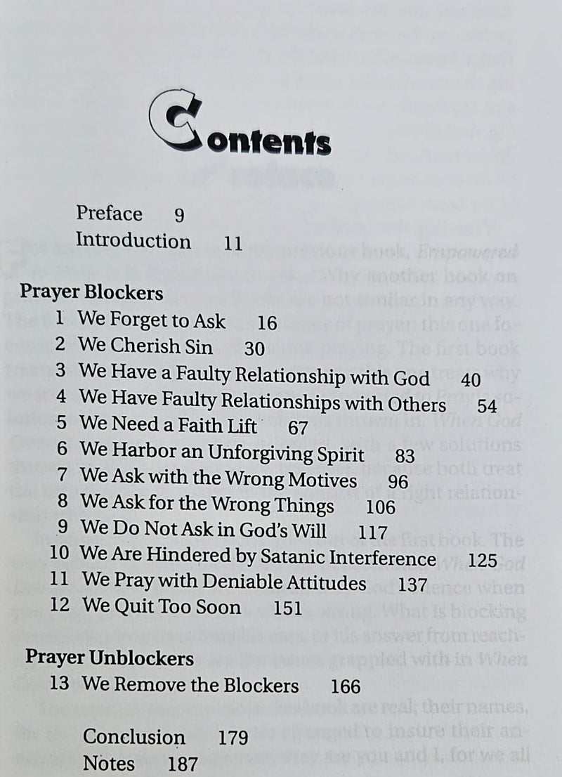 When God Doesn't Answer: Removing Roadblocks to Answered Prayer,Used