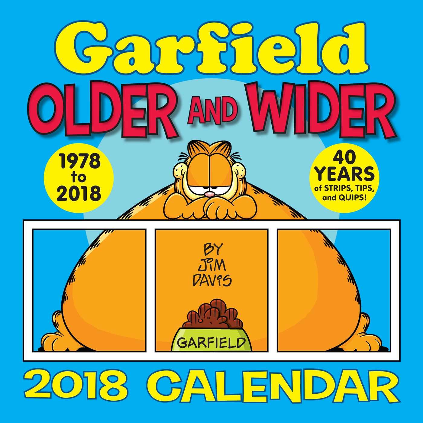 Garfield 2018 Wall Calendar: Older and Wider,Used