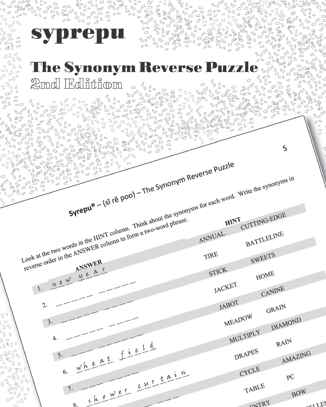 Syrepu (si re poo) The Synonym Reverse Puzzle: 750 Syrepu Puzzles,Used