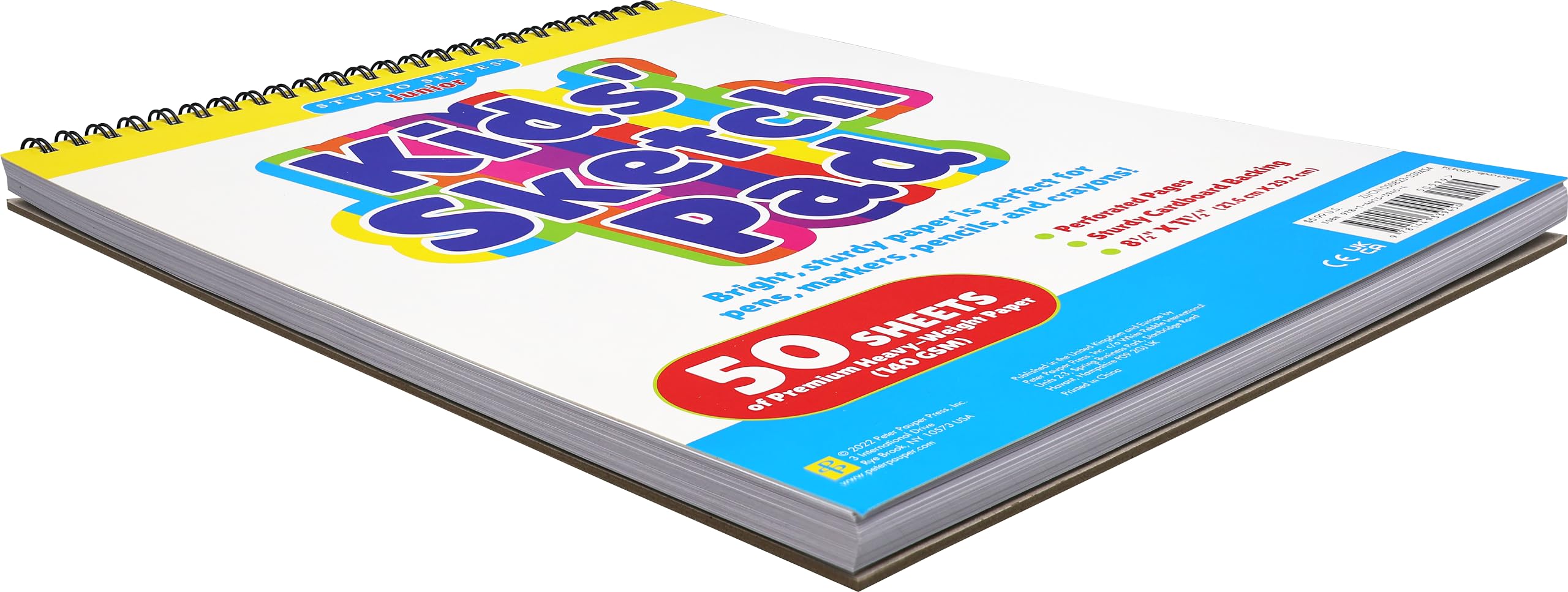 Kids' Sketch Pad (50 perforated sheets of high quality paper. Acidfree),Used