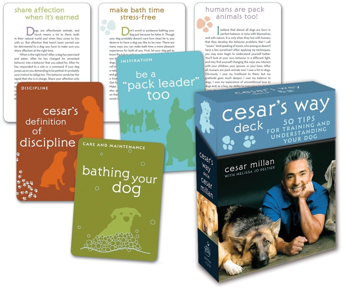 Cesar's Way Deck: 50 Tips for Training and Understanding Your Dog,New