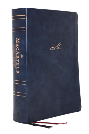 Nkjv, Macarthur Study Bible, 2Nd Edition, Leathersoft, Blue, Thumb Indexed, Comfort Print: Unleashing God'S Truth One Verse At A