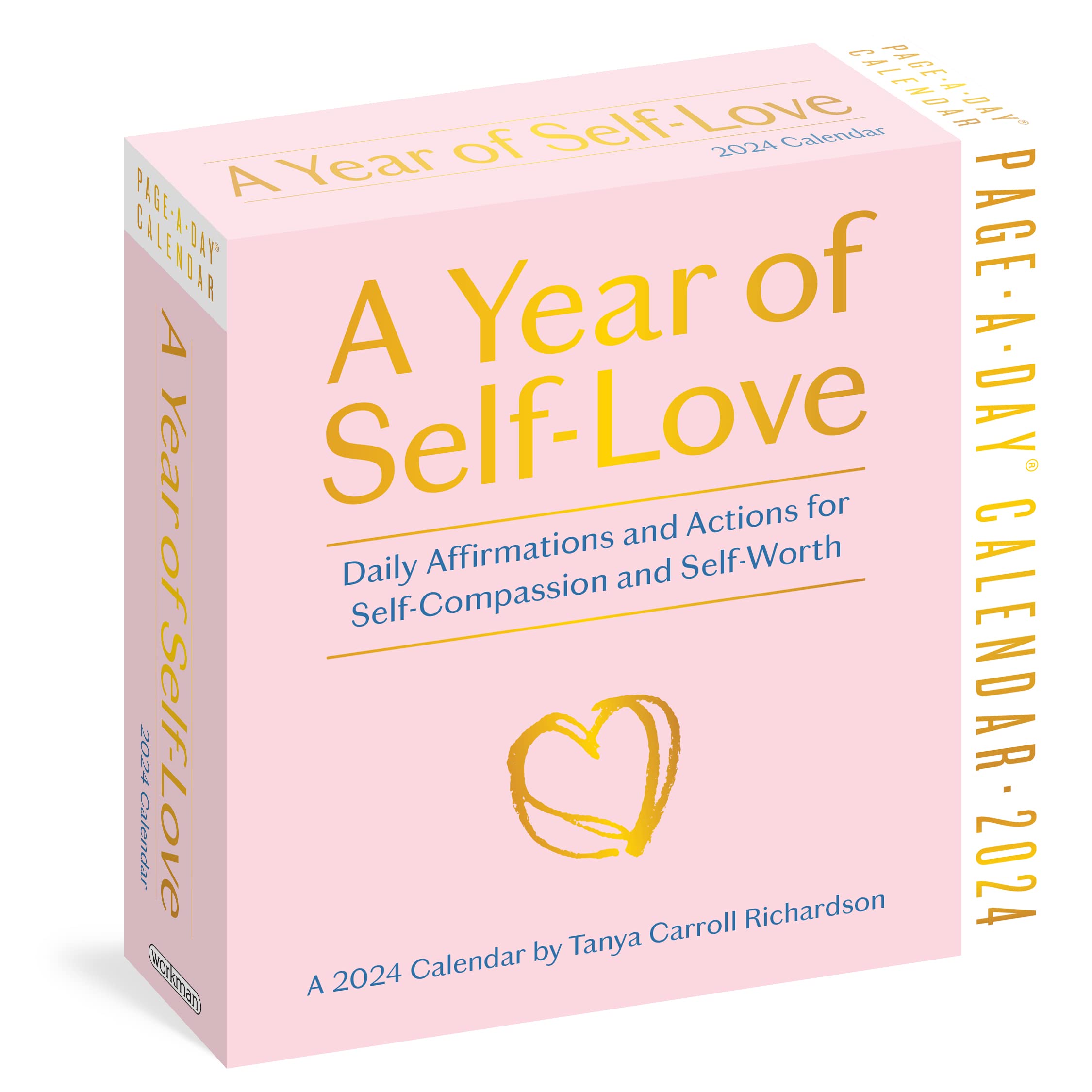 A Year Of Selflove Pageaday Calendar 2024: Daily Affirmations And Actions For Selfcompassion And Selfworth