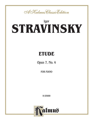 Etude, Op. 7, No. 4: Sheet (Kalmus Edition),Used