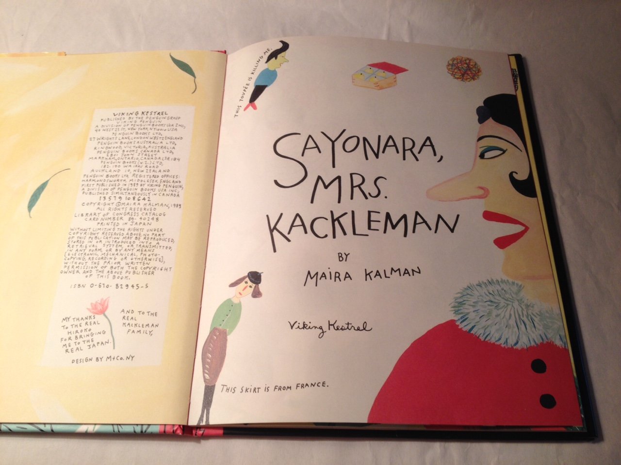 Sayonara, Mrs. Kackleman,New