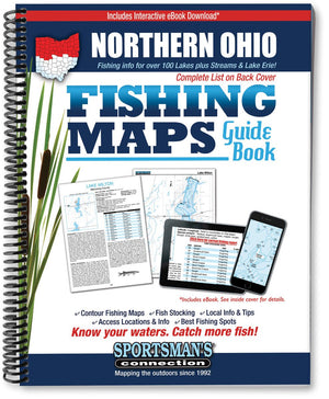 Northern Ohio Fishing Map Guide,Used