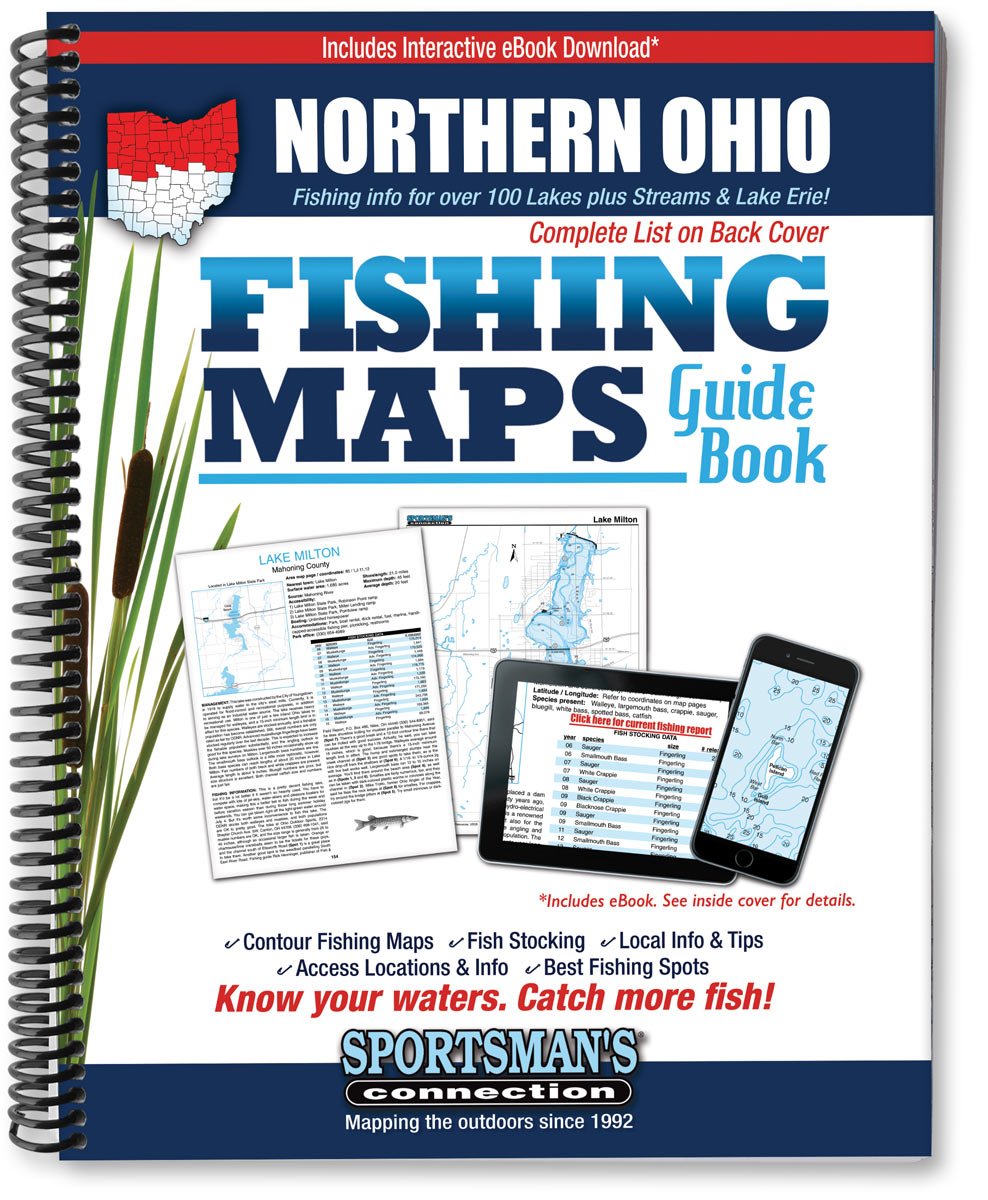 Northern Ohio Fishing Map Guide,Used