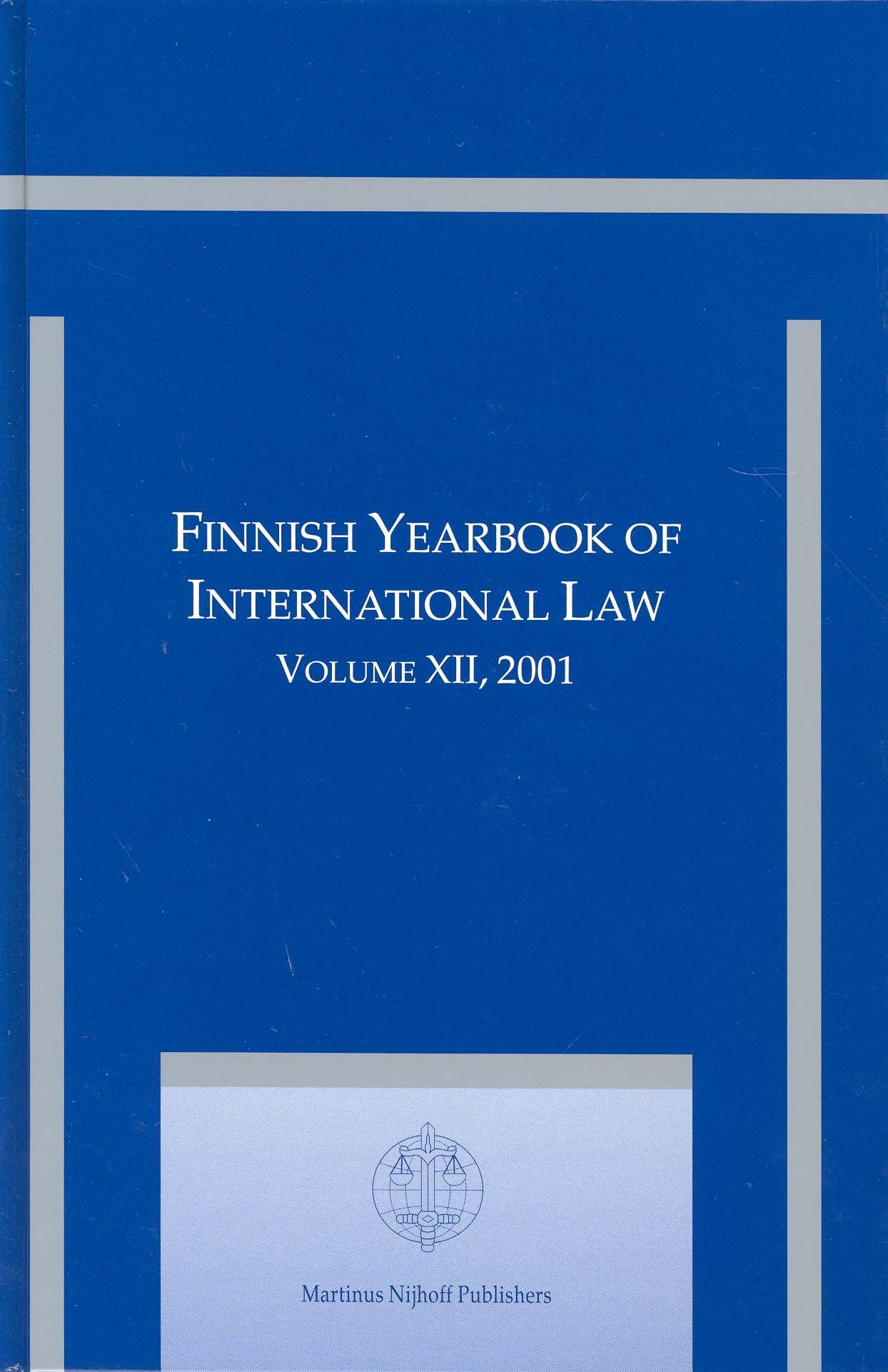 Finnish Yearbook of International Law, Volume 12 (2001),Used