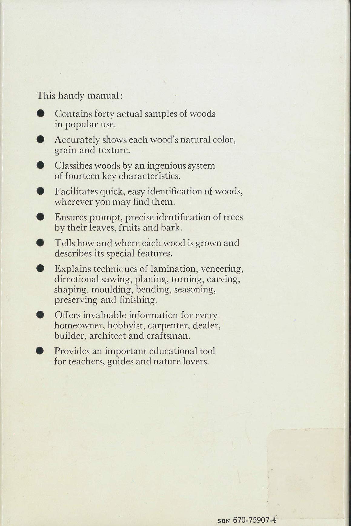 What Wood Is That?: A Manual of Wood Identification,Used