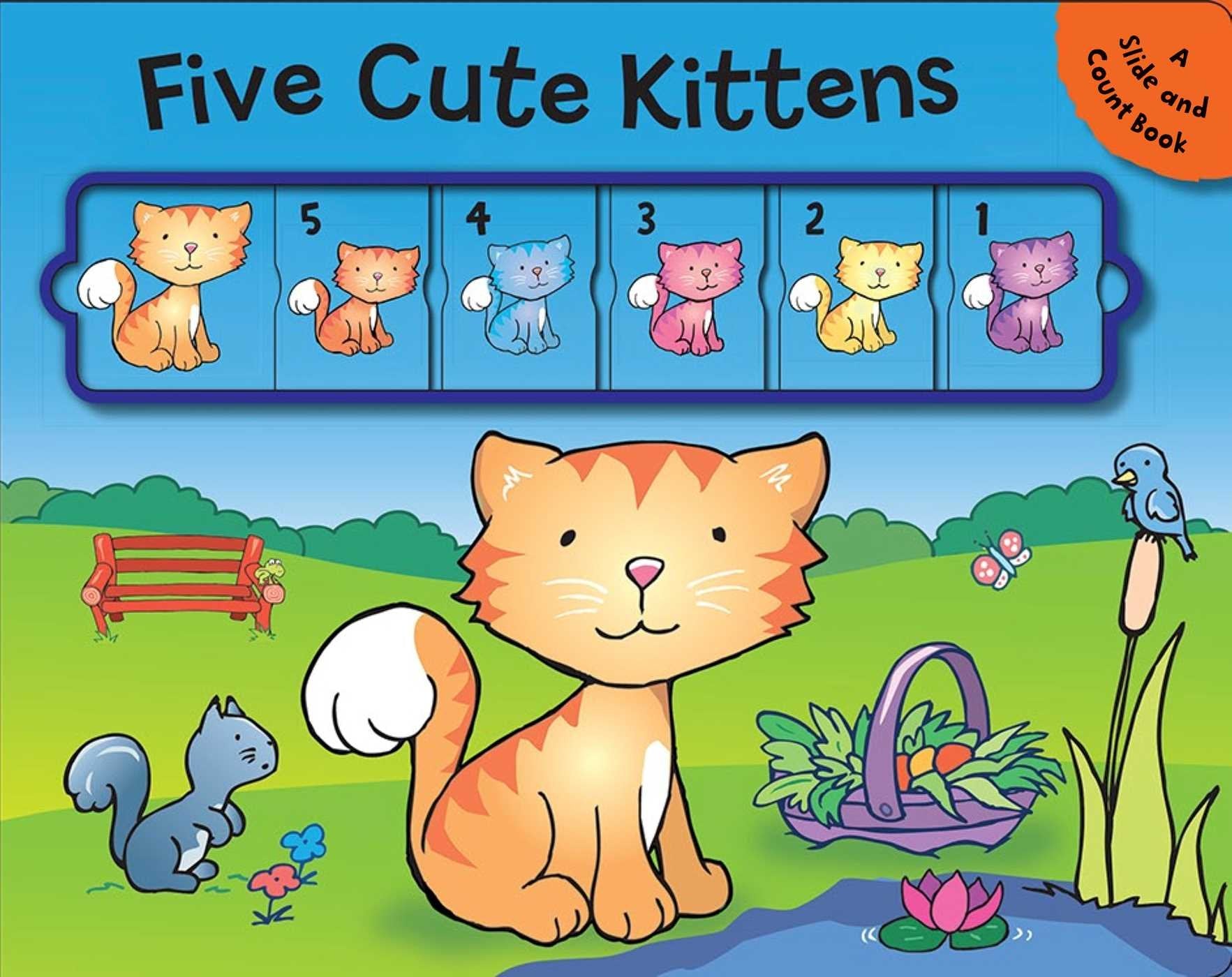 Five Cute Kittens: A Slide and Count Book,Used