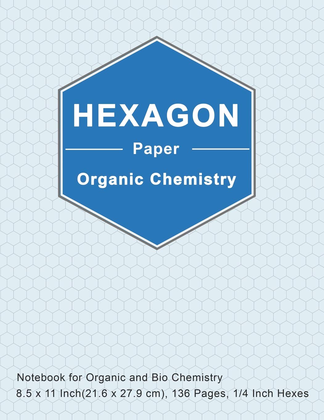 Hexagon Paper Organic Chemistry: Organic Chemistry Hexagon Paper Composition Notebook, 1/4 Inch For Drawing Organic Chemistry Bi,Used