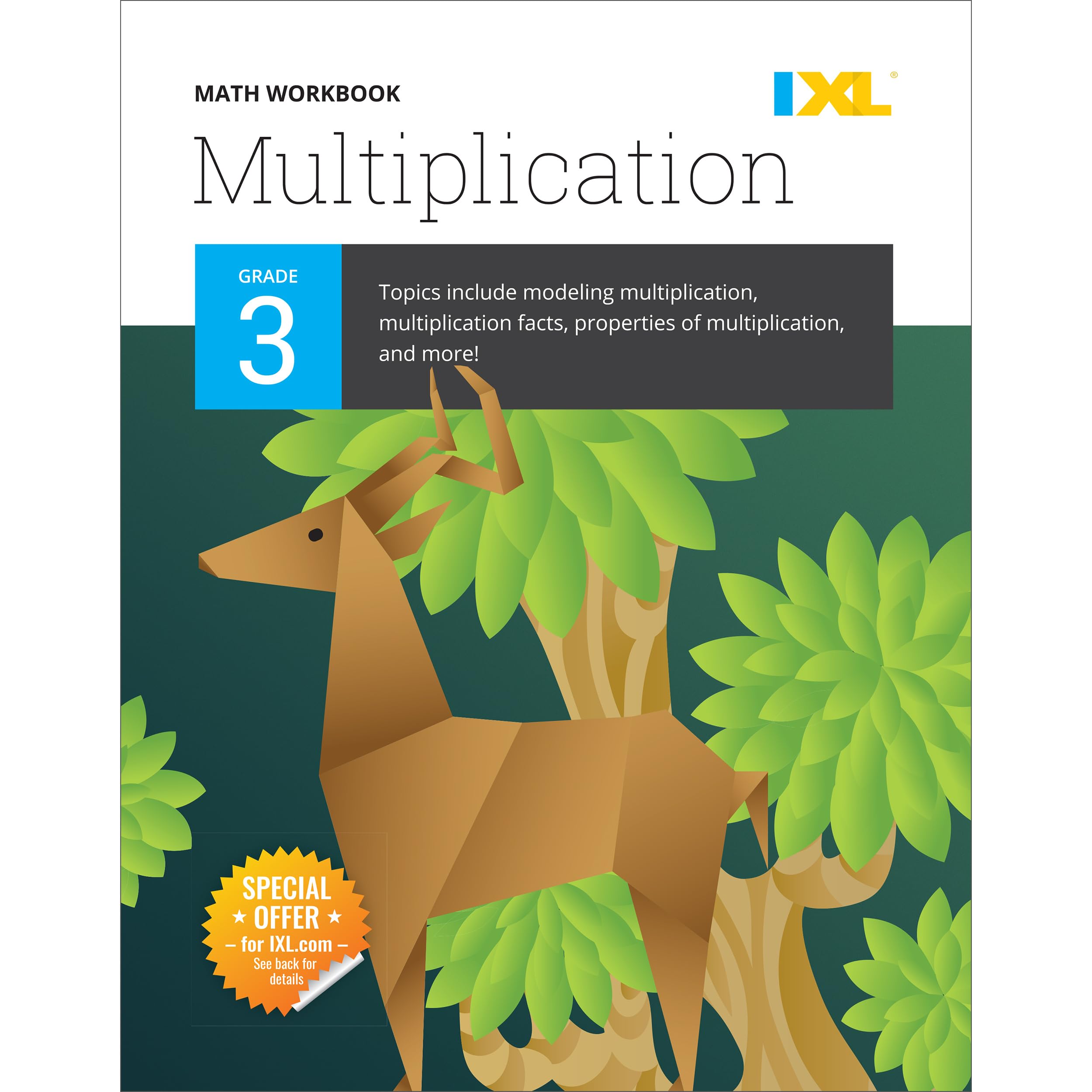 Ixl Multiplication 3Rd Grade Math Workbook, Mathematics Book For Kids Ages 89 Covering Times Table Facts And Properties, Models