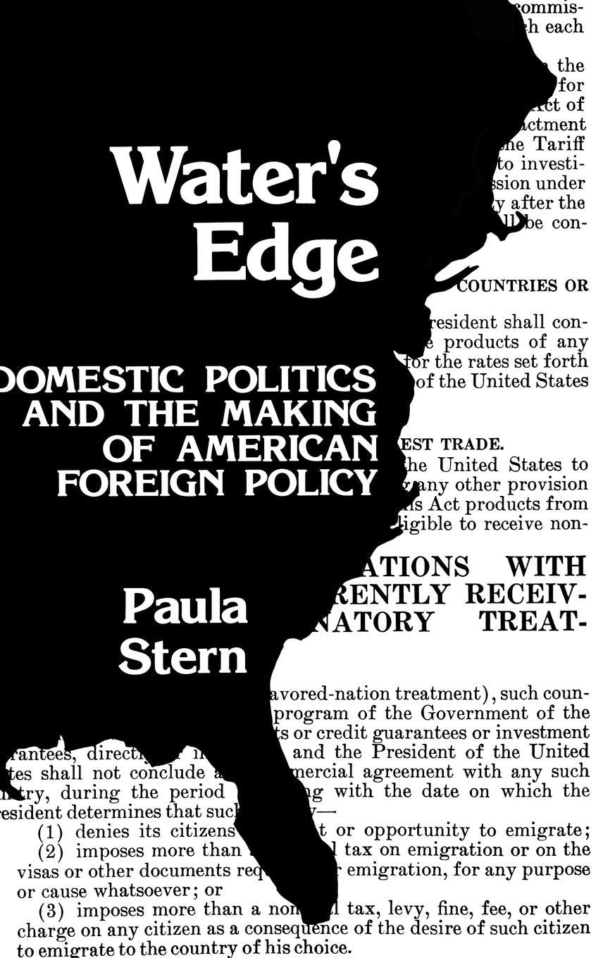 Water's Edge: Domestic Politics and the Making of American Foreign Policy (Contributions in Political Science),Used