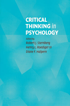 Critical Thinking in Psychology,New