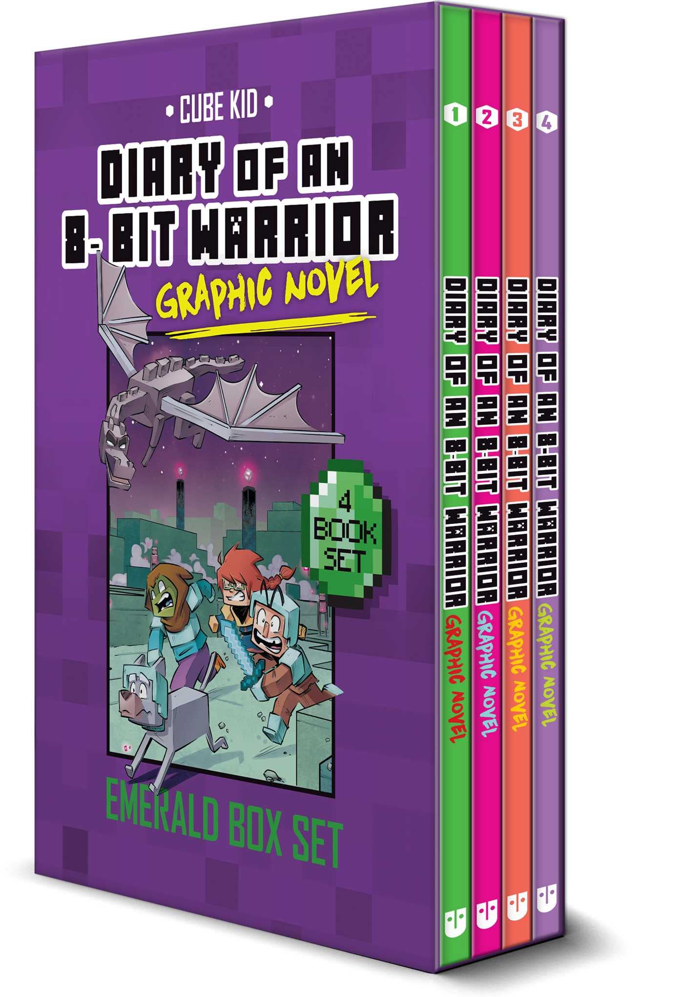 Diary Of An 8Bit Warrior Graphic Novel Emerald Box Set (8Bit Warrior Graphic Novels),Used