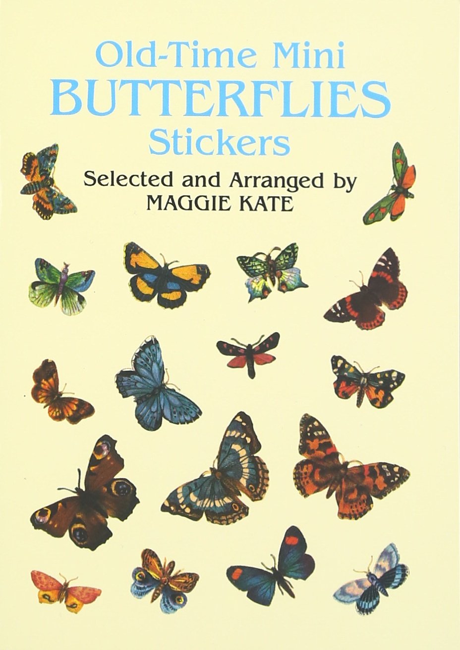 OldTime Mini Butterflies Stickers (Dover Stickers),Used