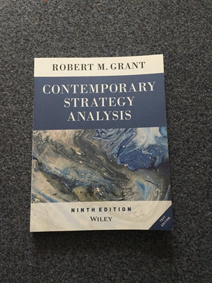 Contemporary Strategy Analysis Text Only,Used