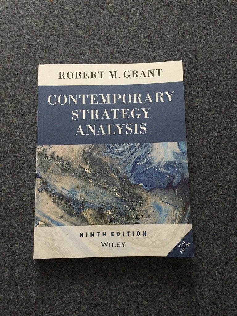 Contemporary Strategy Analysis Text Only,Used