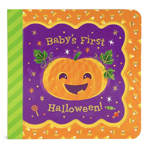 Baby'S First Halloween Greeting Card Board Book (Includes Envelope And Foil Sticker) For Newborns, 012 Months (Little Bird Gree