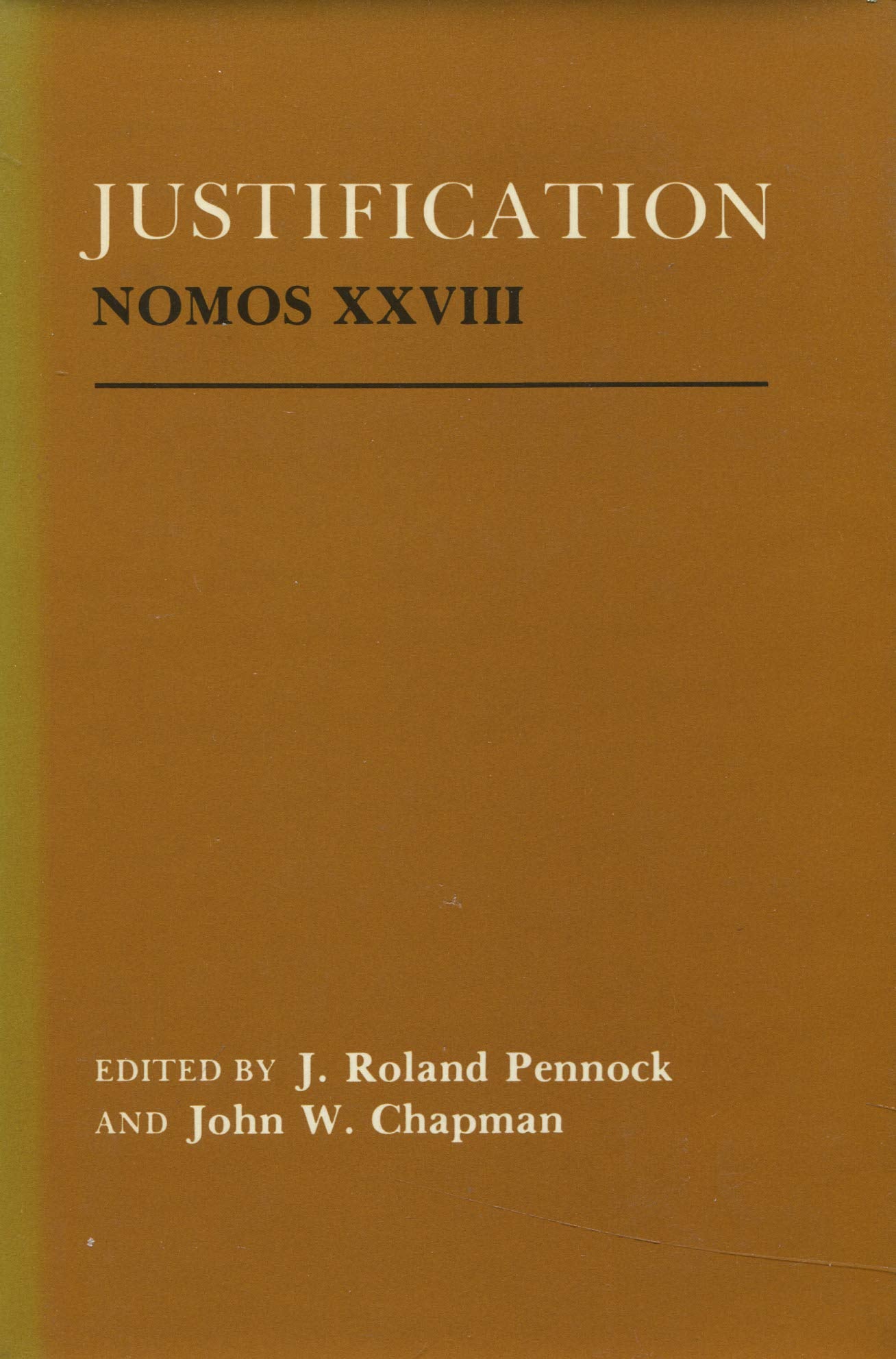Justification (NOMOS XXVIII [28]),Used