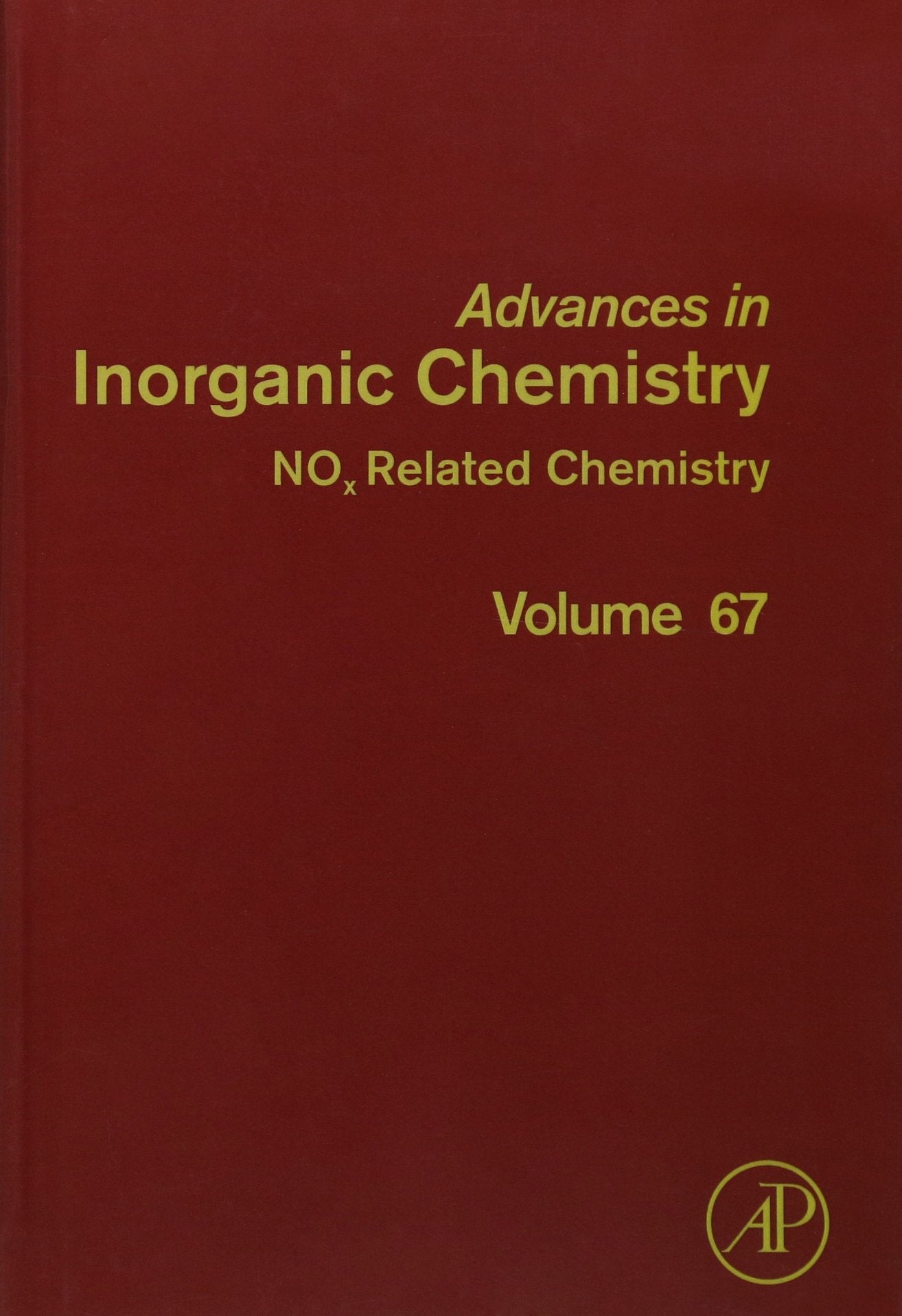 NOx Related Chemistry (Volume 67) (Advances in Inorganic Chemistry, Volume 67),Used
